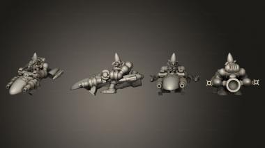 Military figurines Crafty Goblin Biker 1 3d model