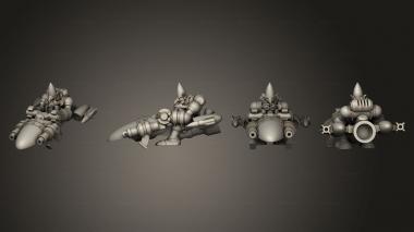 Military figurines Crafty Goblin Biker 2 3d model