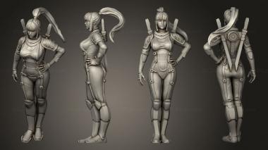 Military figurines Crew 1 2 3d model