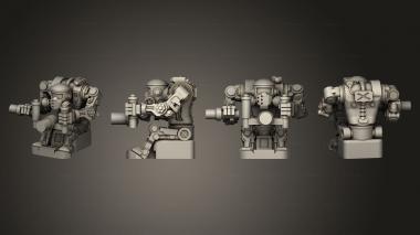 Military figurines Crew Driver 3d model