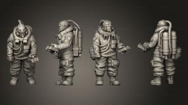 Military figurines Crewman Red 3d model