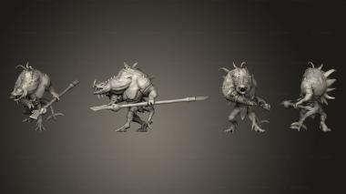 Military figurines Crocodile Hunchback Attack Large 3d model