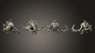 Military figurines Crocodile Hunchback Large 3d model