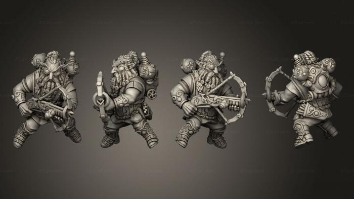Military figurines (Crossbow Rider, STKW_4676) 3D models for cnc