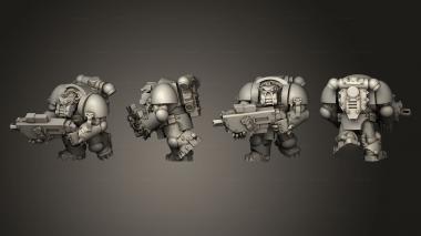 Military figurines Crusader Heavy Troopas 02 3d model