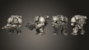 Military figurines Crusader Heavy Troopas 03 3d model
