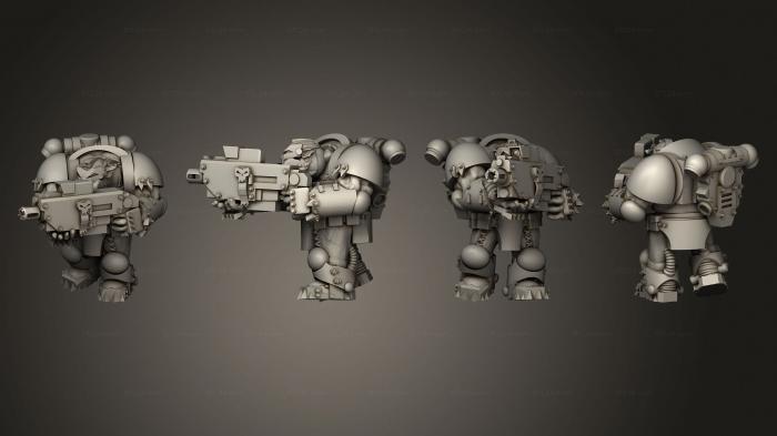 Military figurines (Crusader Heavy Troopas 04, STKW_4689) 3D models for cnc