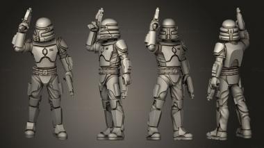 Military figurines Crusader Leader 3d model