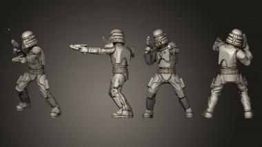 Military figurines Crusader Pistols 2 3d model