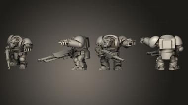 Military figurines Crusader Sniper Arm 1 002 3d model