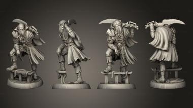 Military figurines Cthulhufolk 3d model