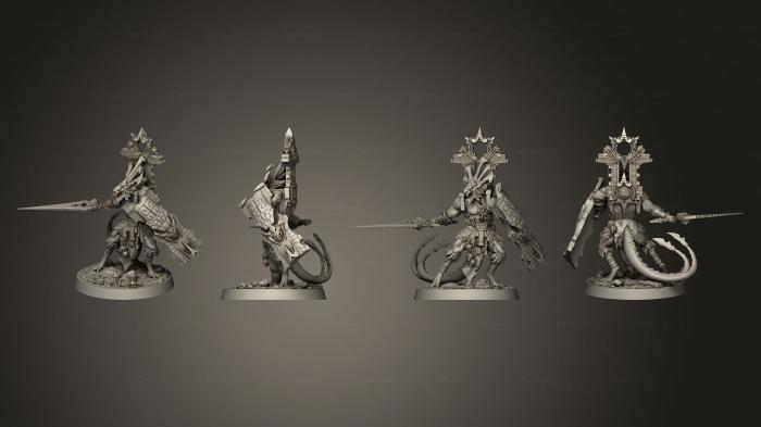 Military figurines (Cuetzpallee Sauran Slayer, STKW_4700) 3D models for cnc