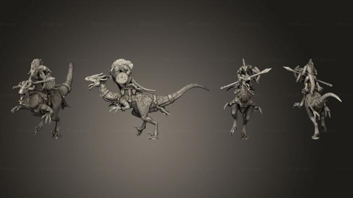 Military figurines (Cuetzpalli Rider 5 Body, STKW_4701) 3D models for cnc