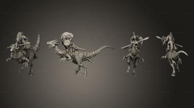 Military figurines Cuetzpalli Rider 5 Body 3d model
