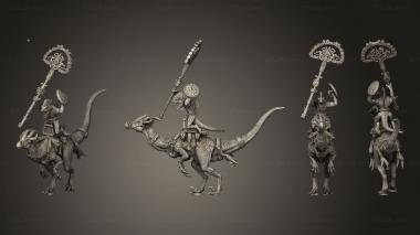 Military figurines Cuetzpalli Riders 03 3d model