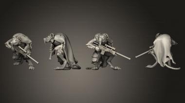 Military figurines Cult Assassins 01 3d model