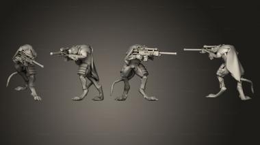 Military figurines Cult Assassins 3d model