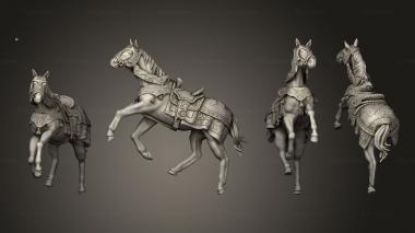Military figurines Cursed Cavalry 3 3d model