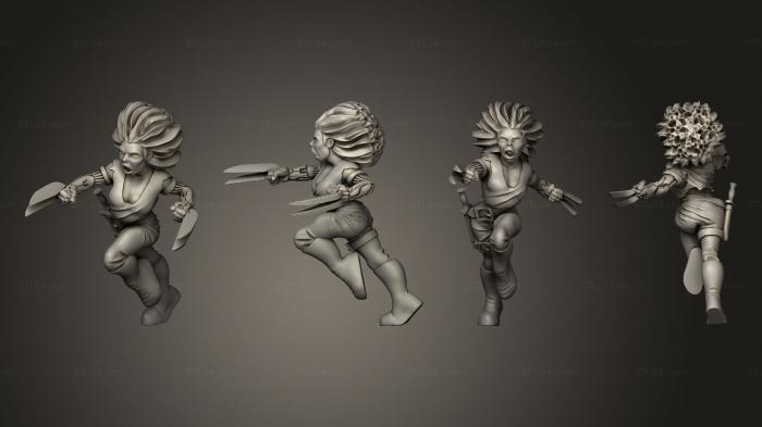 Military figurines (Cyber Berserker A, STKW_4725) 3D models for cnc