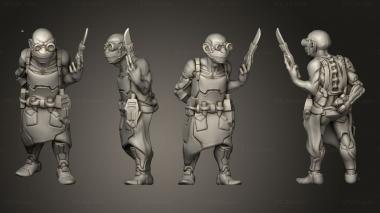 Military figurines Cyber Doc Based 3d model