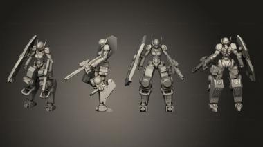 Military figurines CYBERBABE BATTLE EXOSUIT VIRGO 3d model