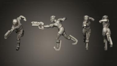Military figurines Cyberleg Ganger A 3d model