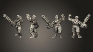 Military figurines Cyberpsycho Autocannon 3d model