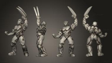Military figurines Cyberpsycho B 3d model