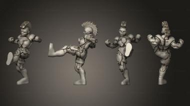 Military figurines Cyberpsycho Fem B 3d model