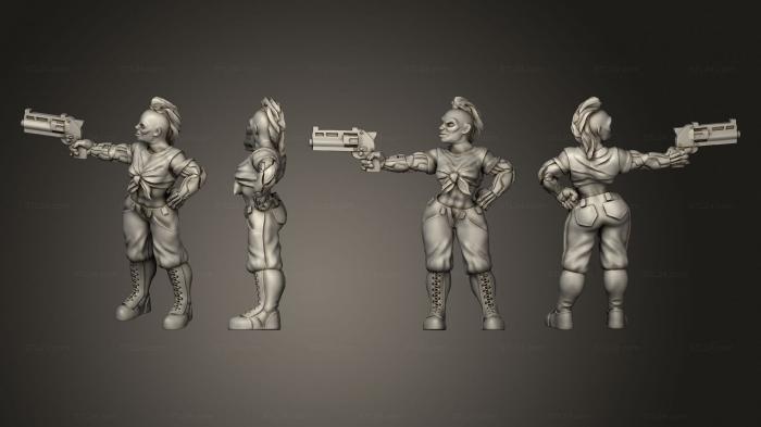 Military figurines (Cyberpsycho Handgun A, STKW_4753) 3D models for cnc