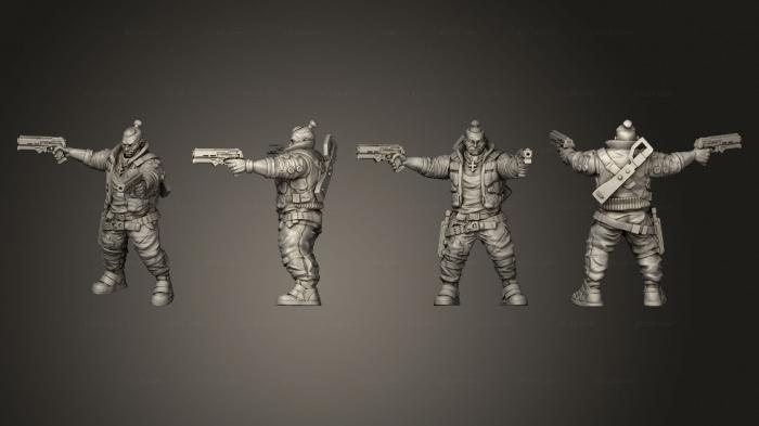 Military figurines (CYBERPUNK MALE SOLO HEAD 002, STKW_4757) 3D models for cnc