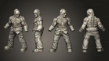 Military figurines Cyberpunk Mechanic 3d model
