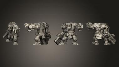 Military figurines Cyborg Boss A 3d model