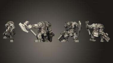 Military figurines Cyborg Boss B 3d model