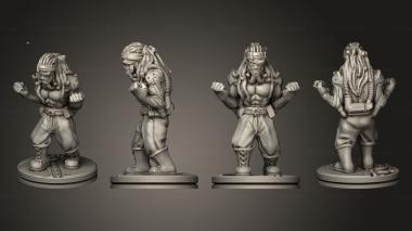 Military figurines Cyborg Brawler Based 001 3d model