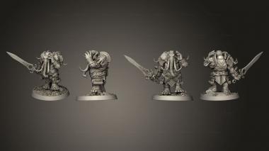 Military figurines Cyrus Swordtusk 3d model