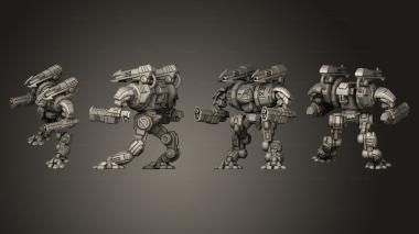 Military figurines DA Alpha Strike 3d model