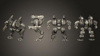 Military figurines DA Static 3d model