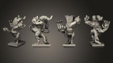 Military figurines Daemon Army Big Flame 9 3d model