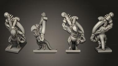 Military figurines Daemon Army Big Flame 10 3d model