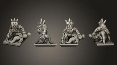 Military figurines Daemon Army Big Flame 11 3d model