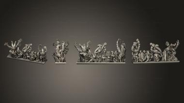 Military figurines Daemon Army Flame Daemons Vstrip 13 3d model
