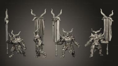 Military figurines Daemon Guards Axe 001 3d model