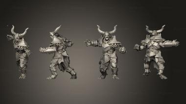 Military figurines Daemon Guards Axe 005 3d model