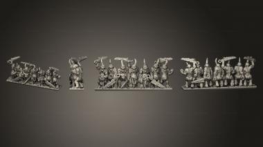 Military figurines daemonic peilence horde Strip 5 3d model