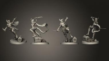 Military figurines Dahlia Stinger Tiefling 3d model