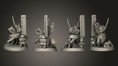 Military figurines Daimyo Hero Complete 3d model