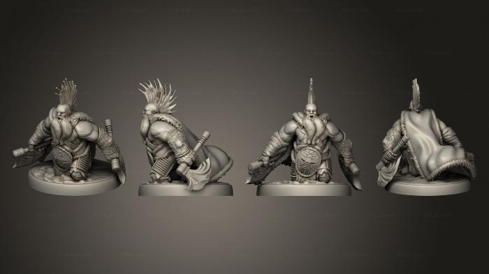 Military figurines (Dark Dwarf Lord, STKW_4838) 3D models for cnc