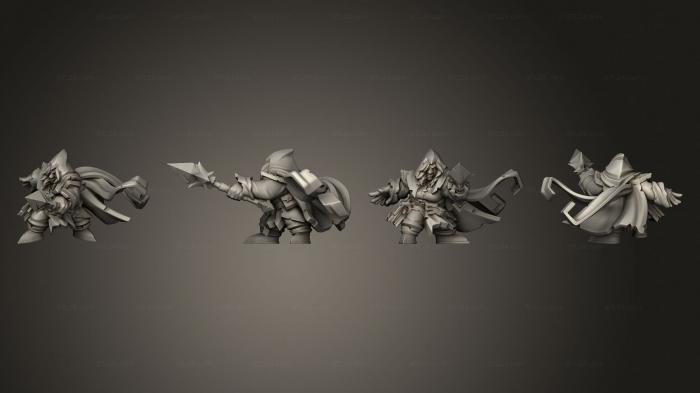 Military figurines (Dark Dwarven Raiders Acolyte 3, STKW_4842) 3D models for cnc