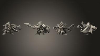Military figurines Dark Dwarven Raiders Acolyte 3 3d model